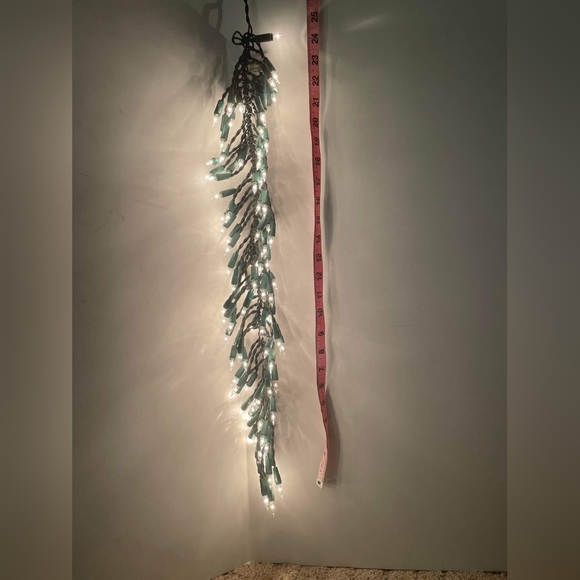 Holiday Clear Light Swag with 100 bright bulbs 24" w/ 20" cord TESTED, FREE SHIP - Picture 2 of 5